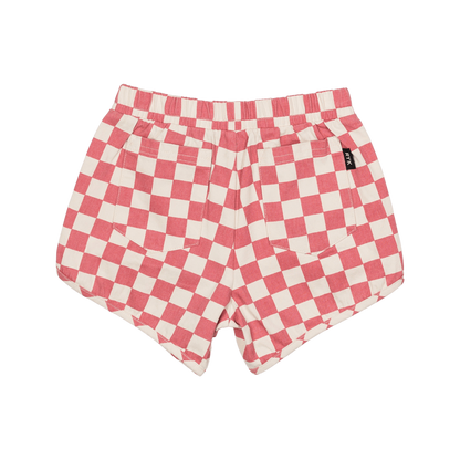 Pink Check Shorts