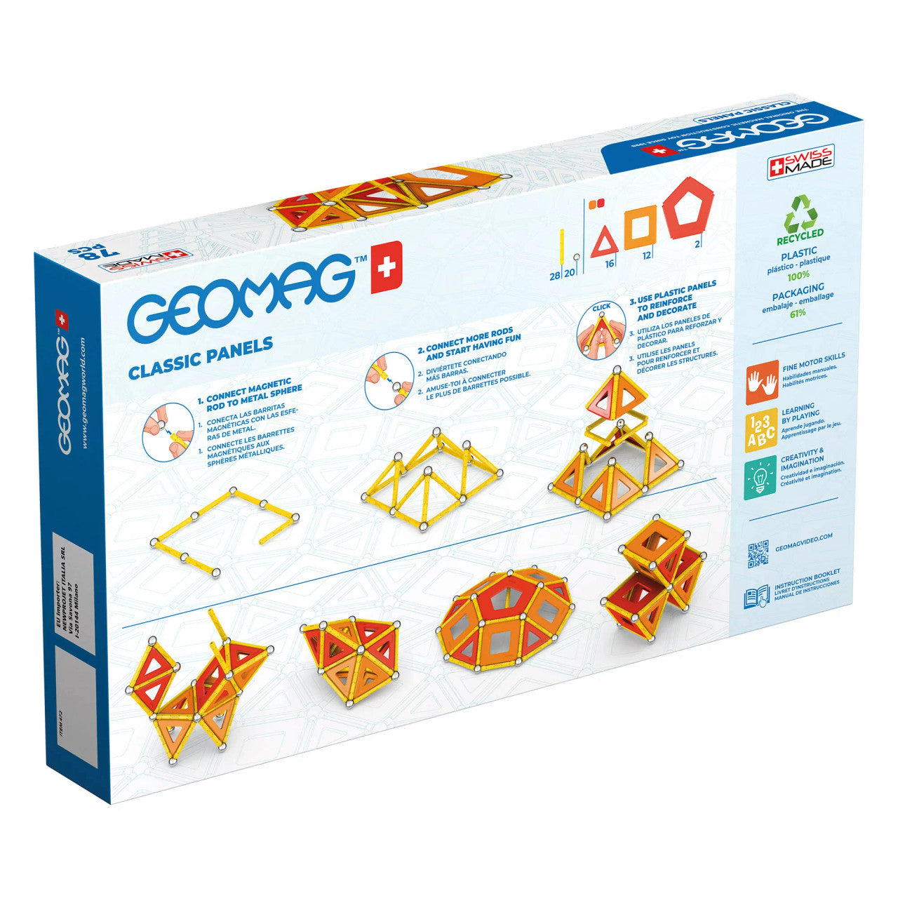 Geomag - Panels Recycled 78pc