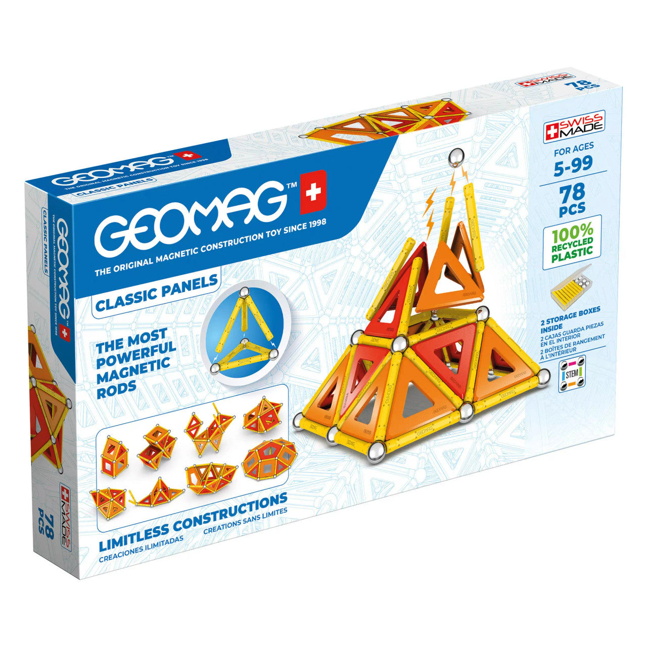 Geomag - Panels Recycled 78pc