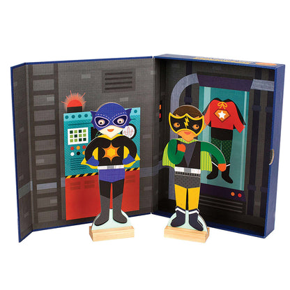Petit Collage - Superheroes Magnetic Dress Up