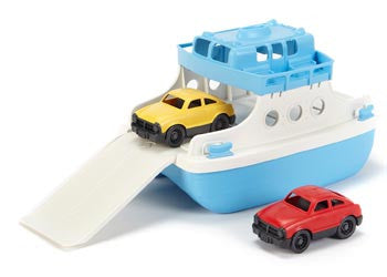 Green Toys Ferry Boat with 2 mini cars