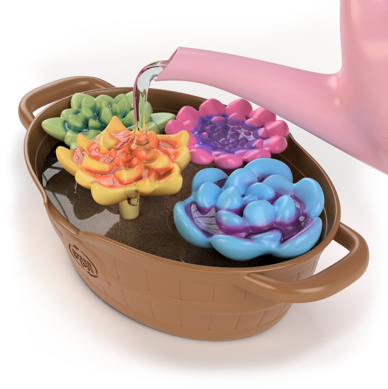 Green Toys - Rainbow Bloom Pink Set