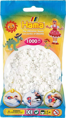 Hama Beads - White - 1000 Beads