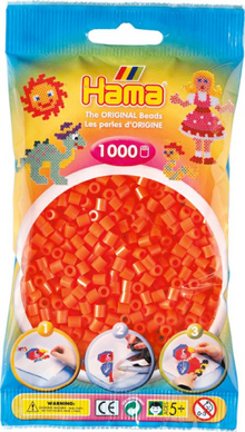 Hama Beads - Orange - 1000 Beads