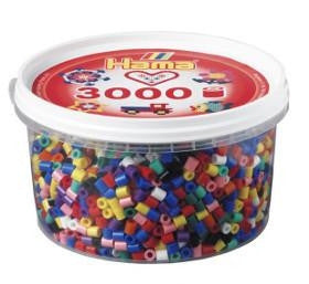 Hama Beads - Primary Colours Tub - 3000 beads