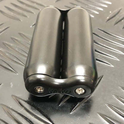 Kaiko Fidgets - Smooth Black Hand Roller in Black Carry Case