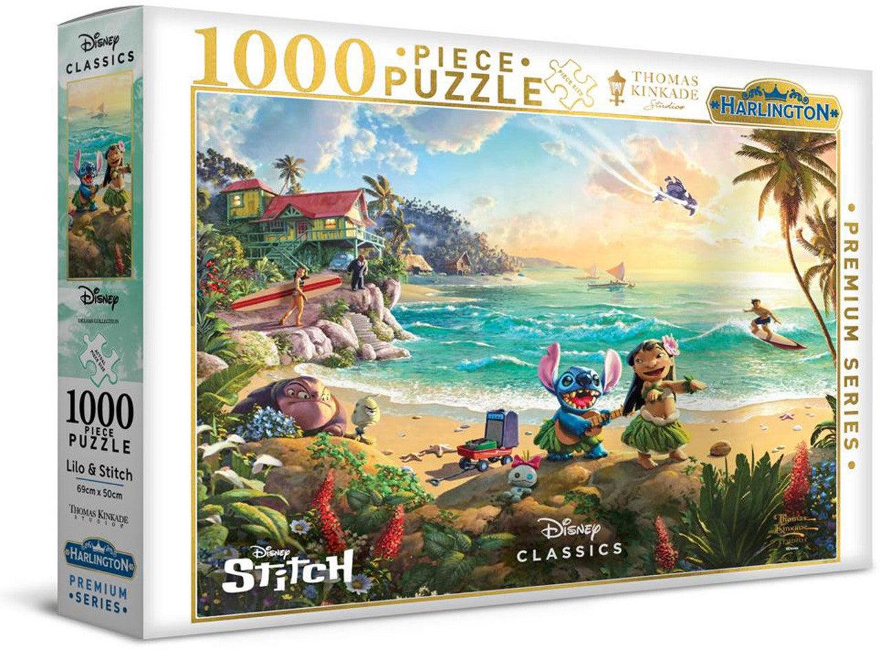 Harlington Thomas Kinkade 1000pc - Lilo & Stitch Puzzle
