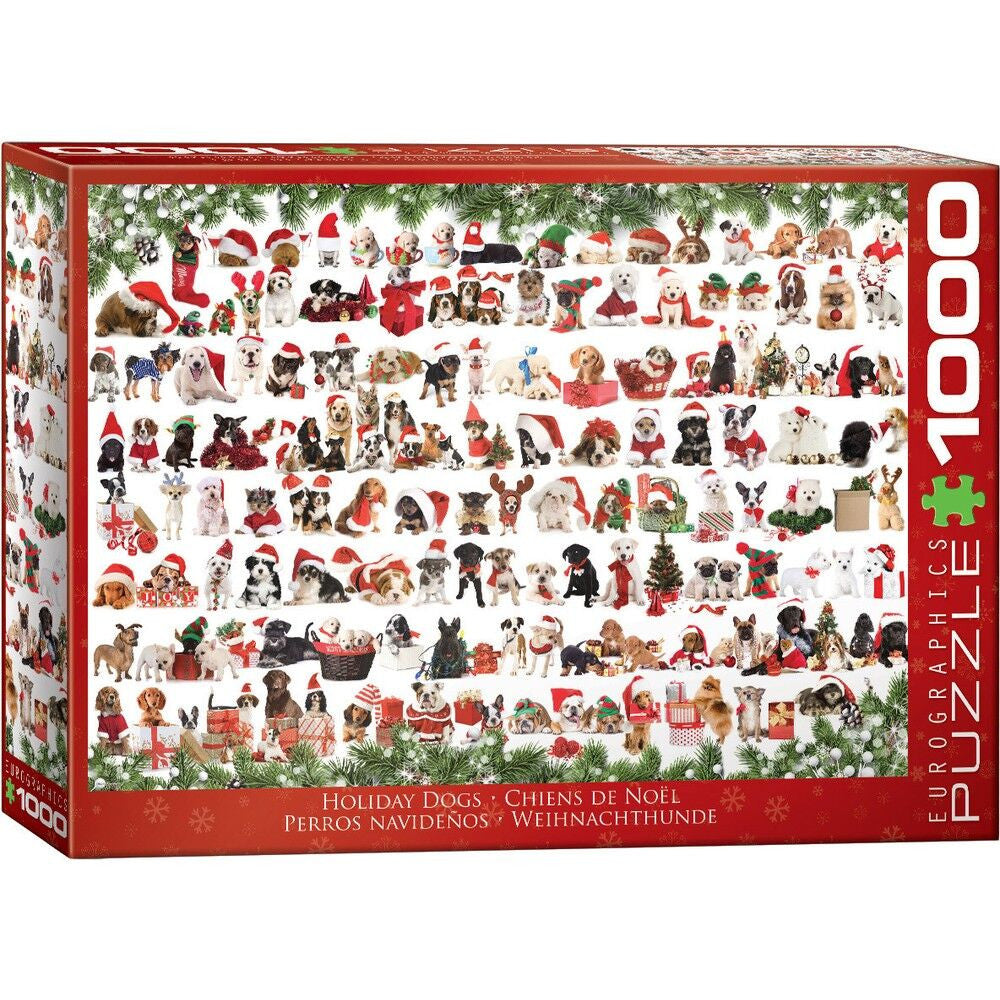 Eurographics 1000pc - Holiday Dogs Puzzle