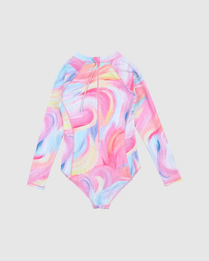 Minihaha - Ellie Long Sleeve Sunsuit (sizes 8-12)