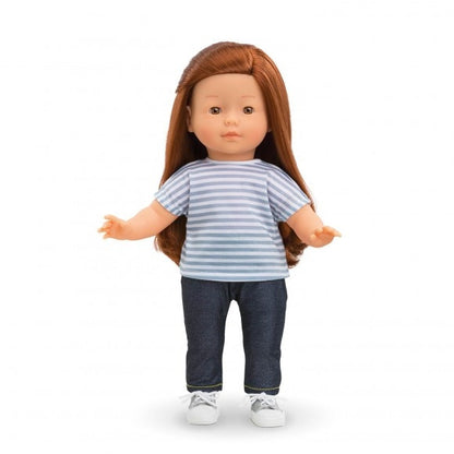 Corolle - Ma Corolle - Grey Striped T-Shirt - 36cm