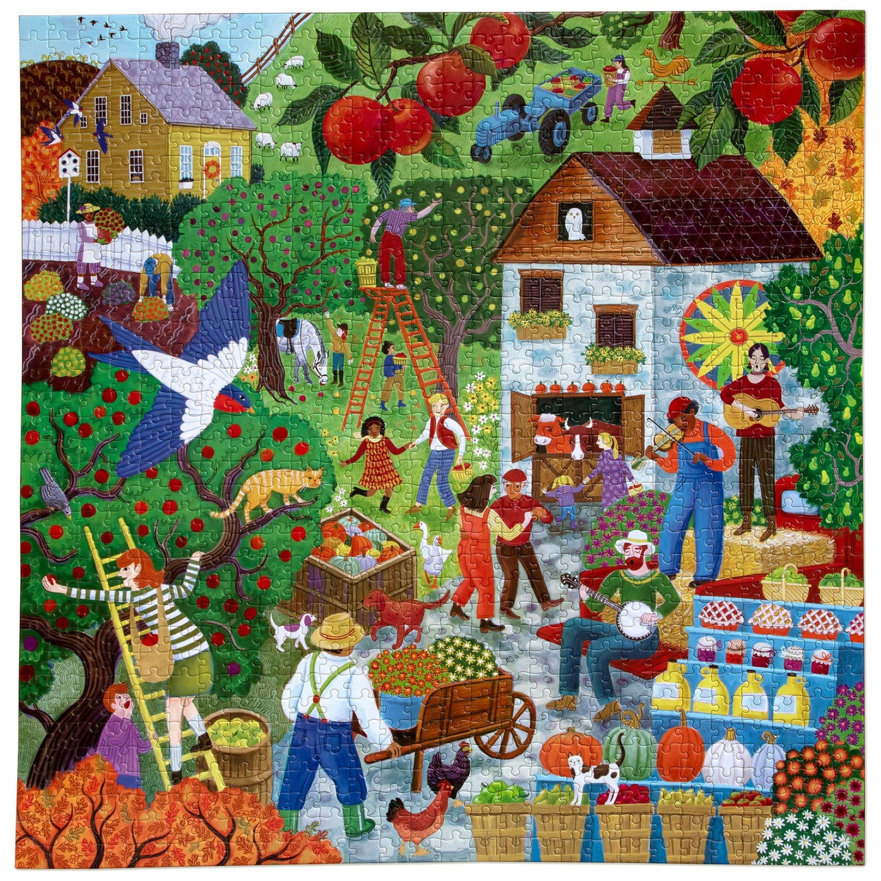 eeBoo 1000pc - Fall Apple Picking Puzzle