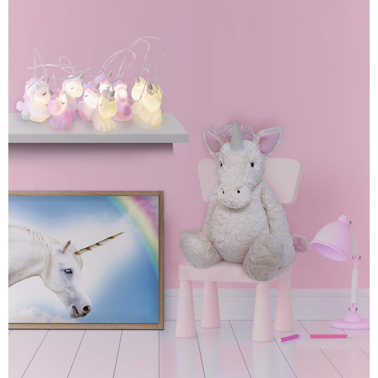 Discovery Zone - Illuminate String Lights - Unicorn Fantasy