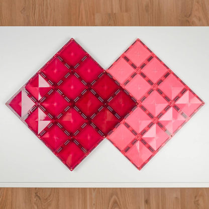 Connetix - Pastel Pink & Berry Base Plate 2pc