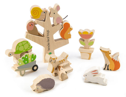 Tender Leaf Toys - Stacking Garden Animal Friends