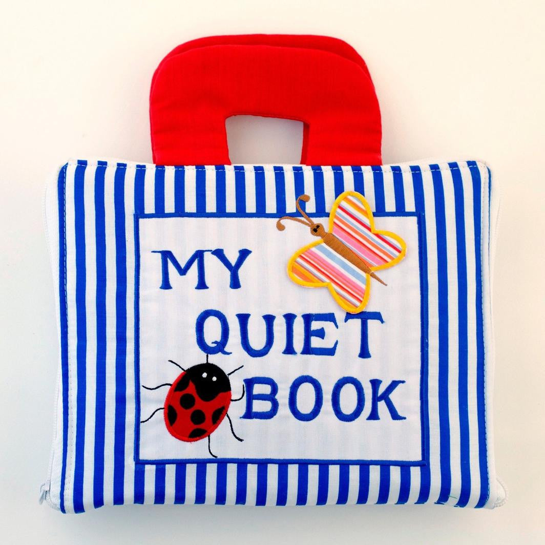 Quiet Book - Cloth Blue Stripe