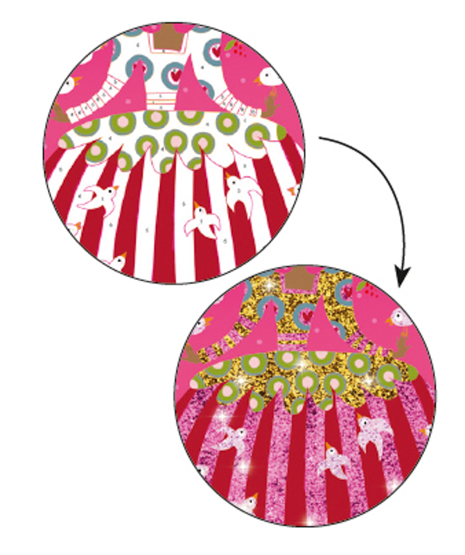 Djeco - Dresses Glitter Boards