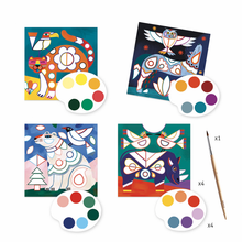 Djeco - Fanciful Animals Cards to Paint