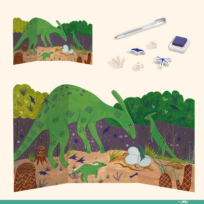 Djeco - The World of Dinosaurs Multi Craft Set
