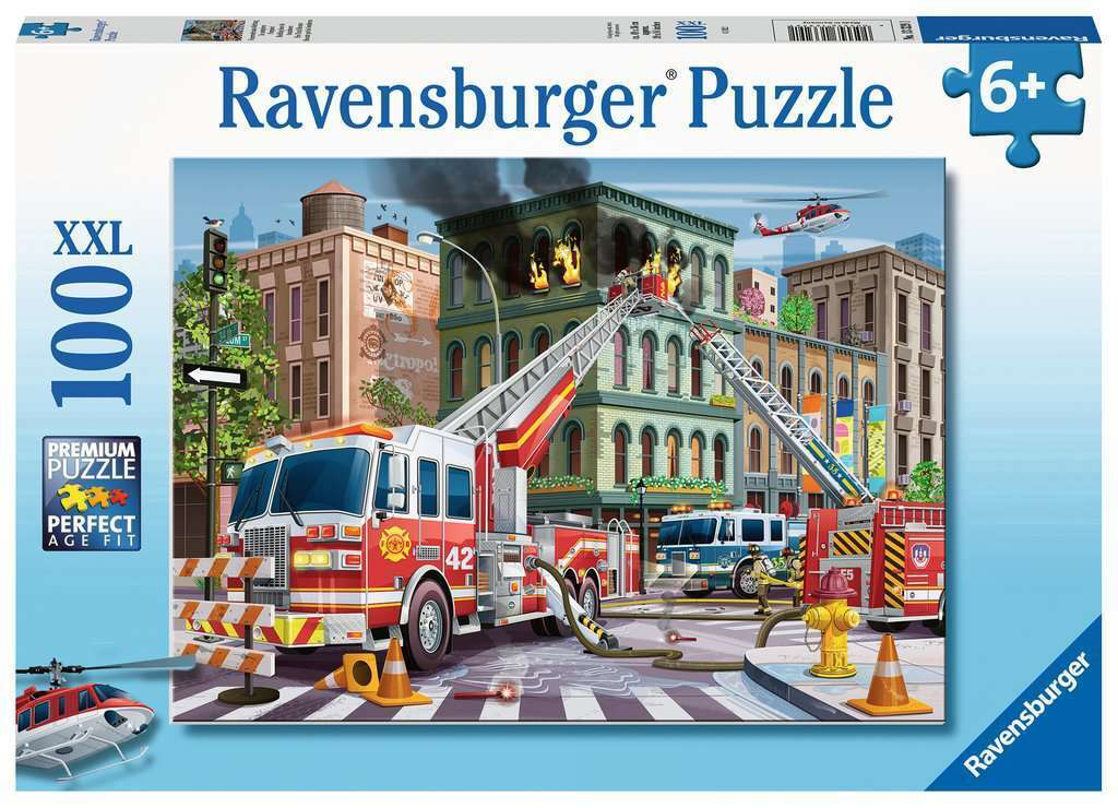 Ravensburger 100pc - Fire Truck Rescue Puzzle