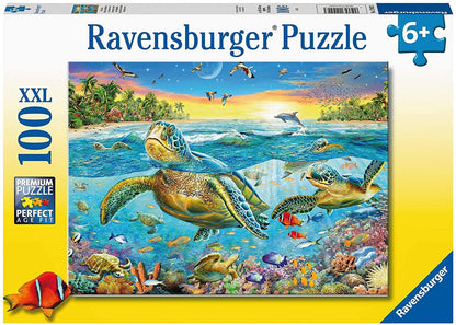 Ravensburger 100pc - Swim With Sea Turtles Puzzle