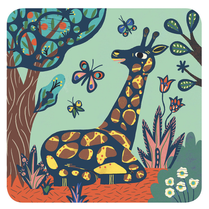 Djeco - Big Animals Scratch Cards