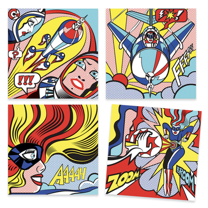 Djeco - Inspired By Roy Lichtenstein - Superheroes