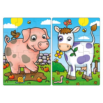 Orchard Toys - First Farm Friends 2 x 12pc puzzles