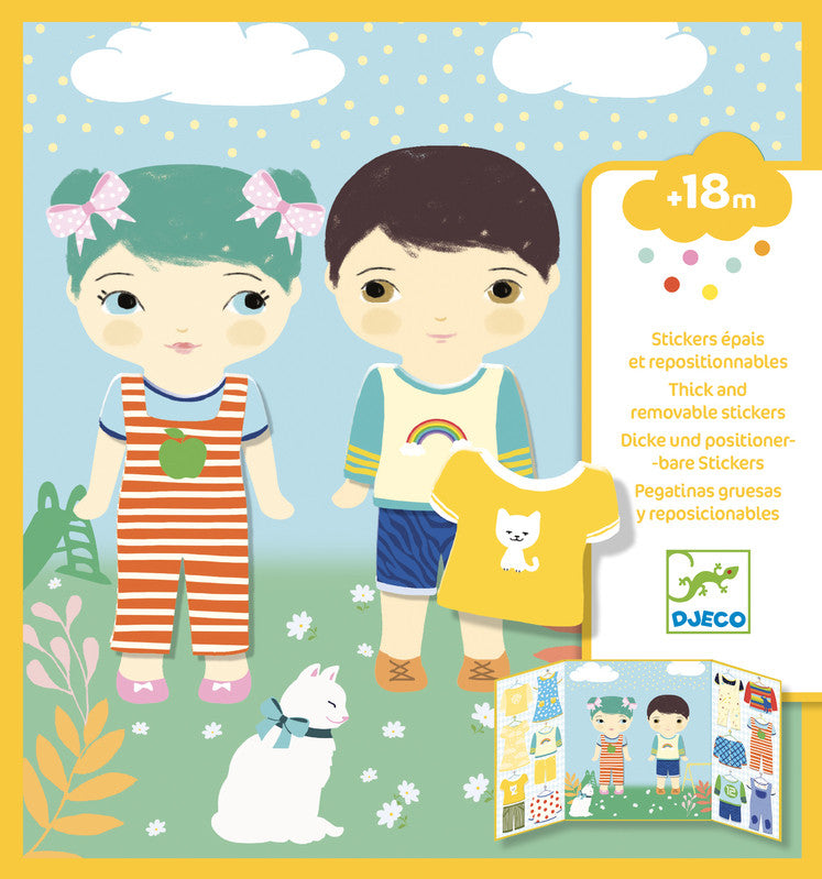 Djeco - Clothes Stickers Set