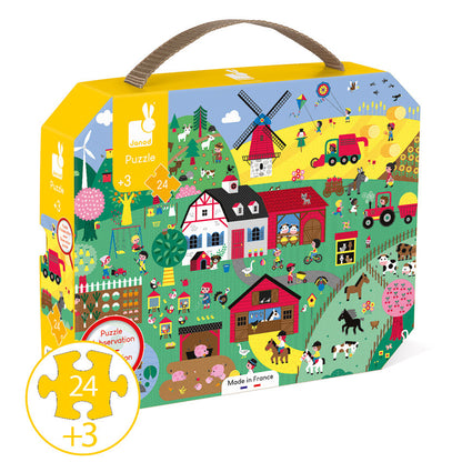 Janod - Farm Observation Puzzle  24pc