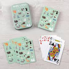 Rex London - Playing Cards in a Tin - Nine Lives