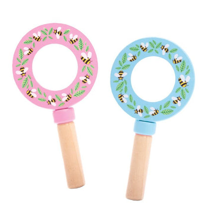 Discovery Zone - Wooden Magnifying Glass - Blue