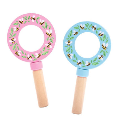 Discovery Zone - Wooden Magnifying Glass - Pink
