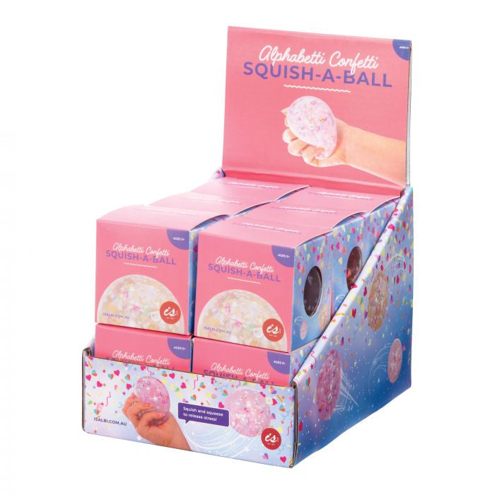 IS GIFT - Alphabetti Confetti Squish-a-Ball (Assorted)
