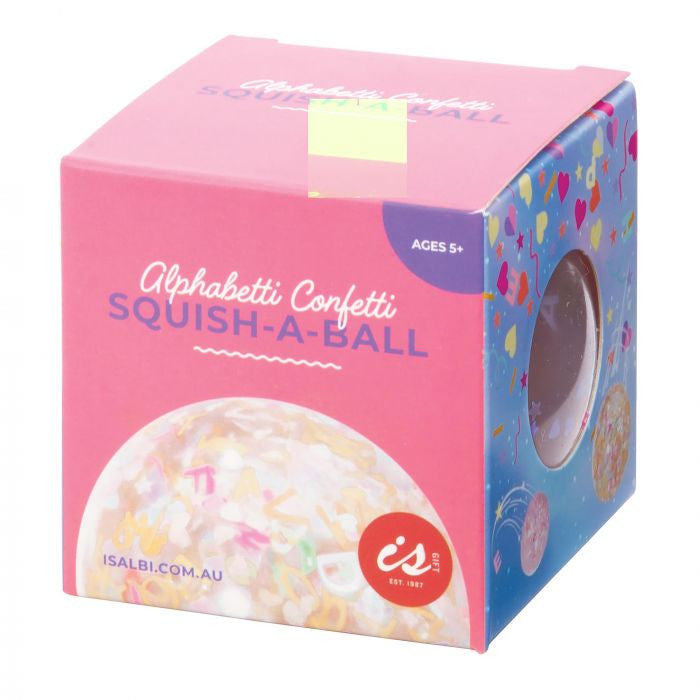 IS GIFT - Alphabetti Confetti Squish-a-Ball (Assorted)