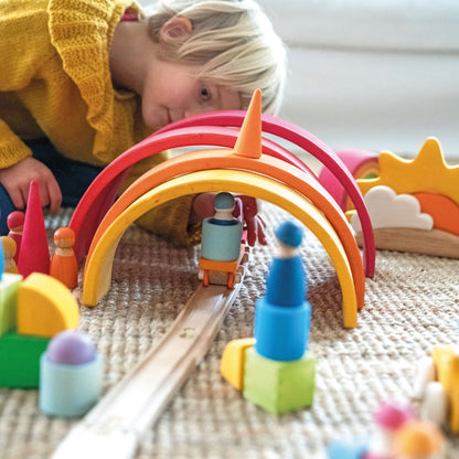 Grimm’s Wooden Train Building Set