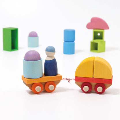Grimm’s Wooden Train Building Set
