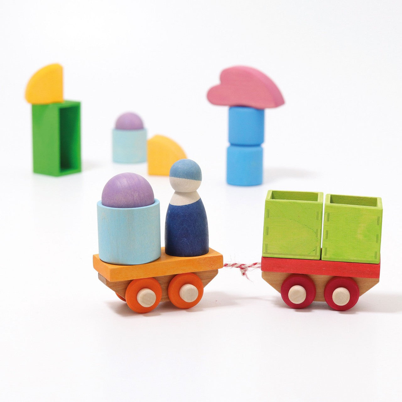 Grimm’s Wooden Train Building Set