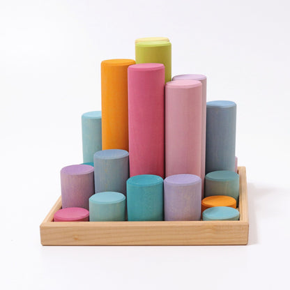 Grimm’s Large Building Rollers Pastel