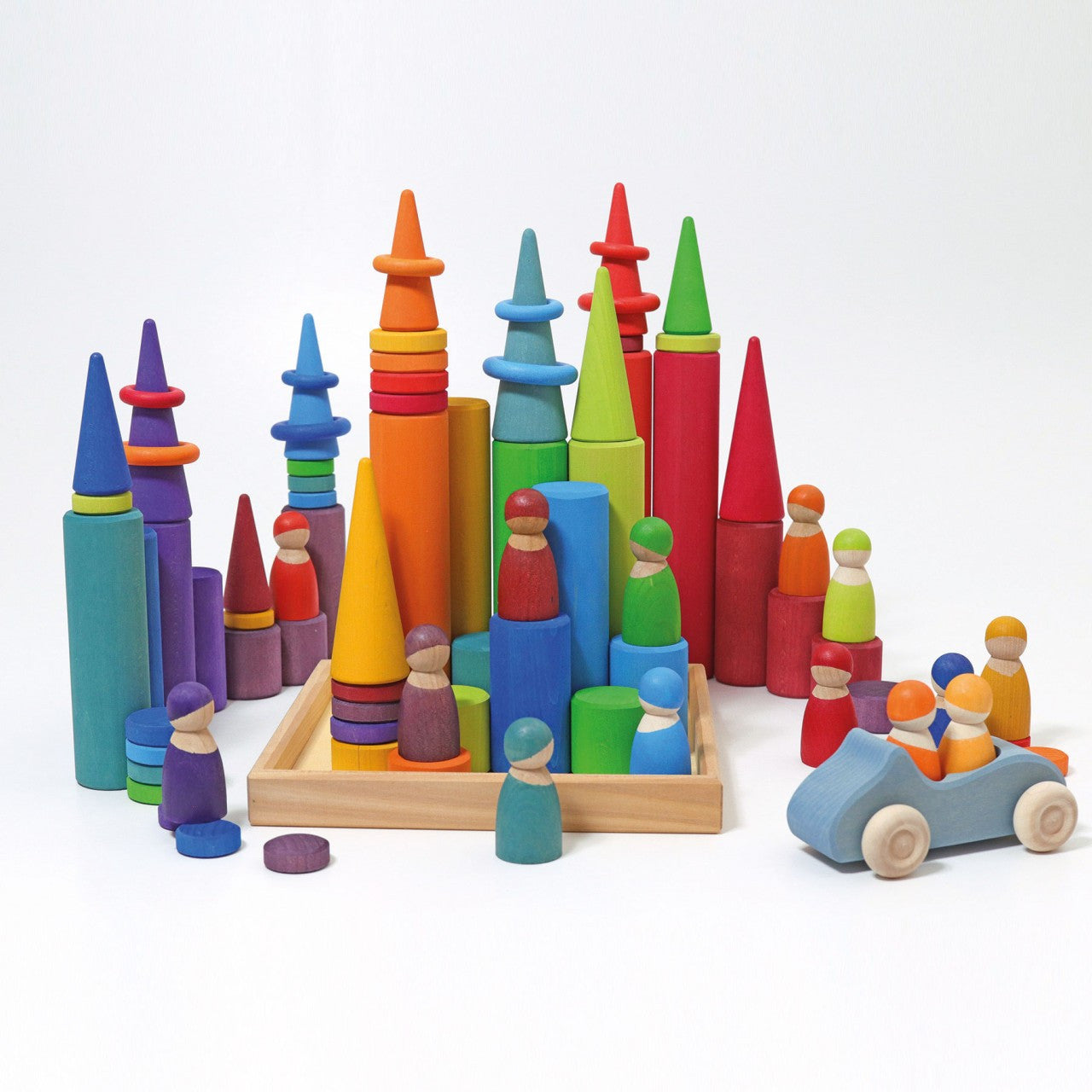 Grimm’s Large Building Rollers Rainbow