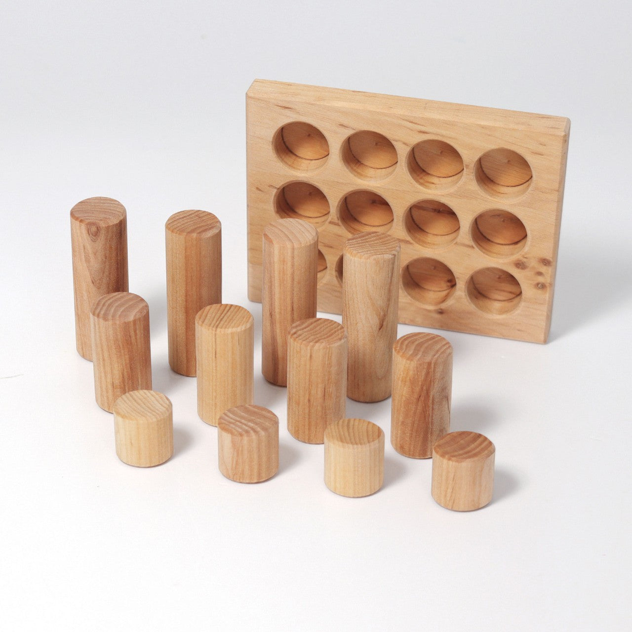 Grimm’s Small Natural Rollers Stacking Game