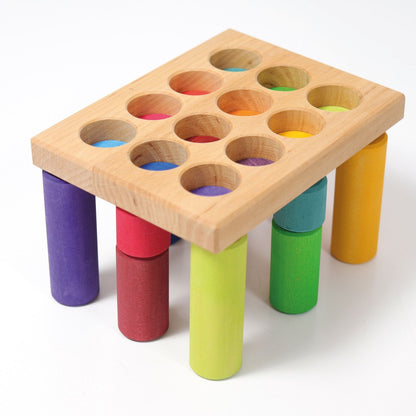 Grimm’s Small Rainbow Rollers Stacking Game