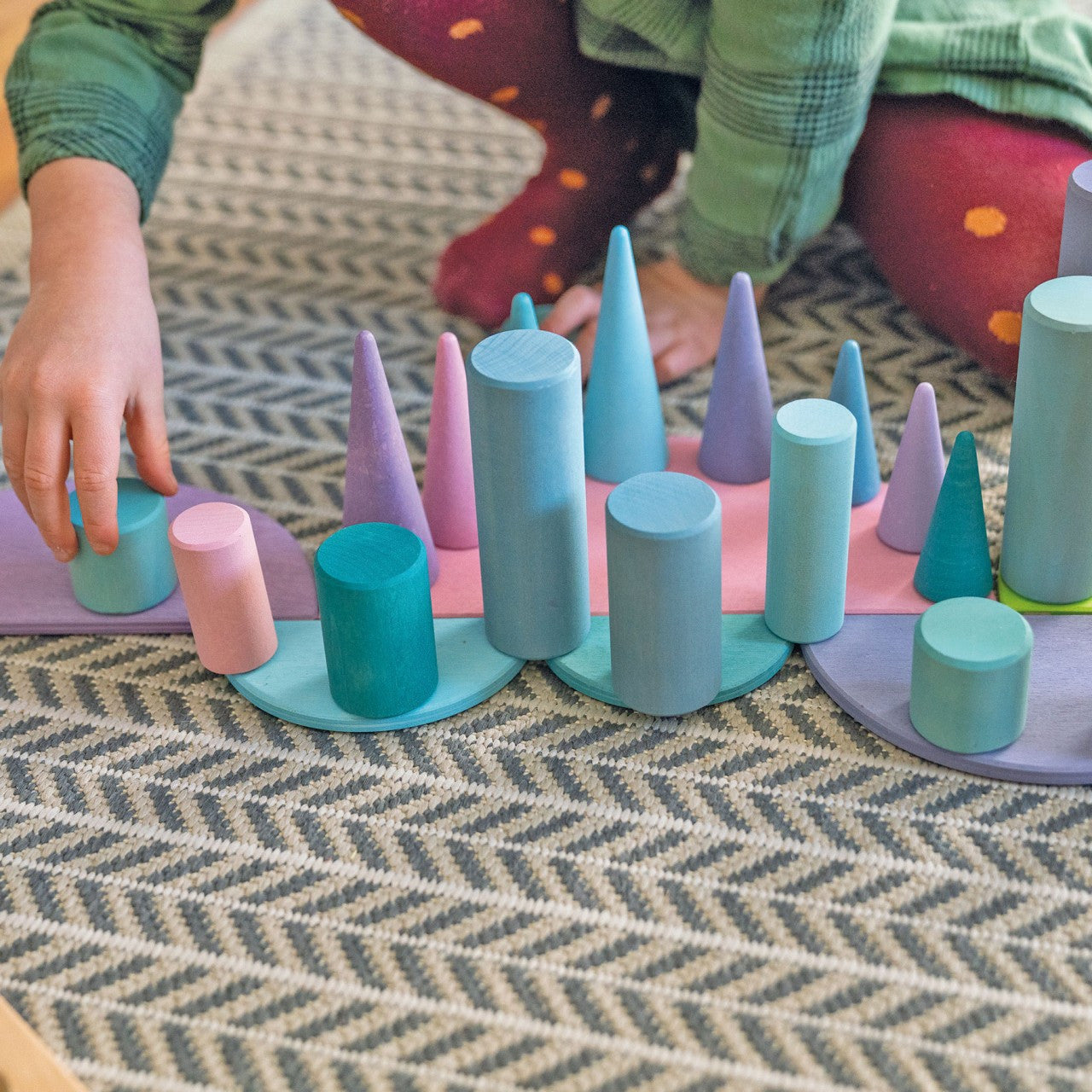 Grimm’s Large Building Rollers Pastel