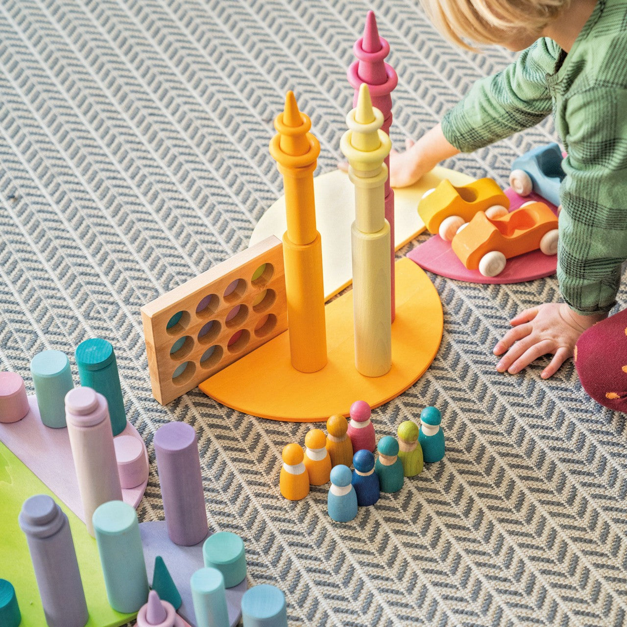 Grimm’s Large Building Rollers Pastel