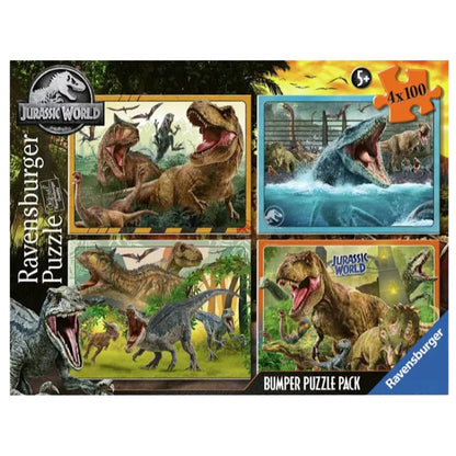 Ravensburger 4x100pc - Jurassic World Bumper Pack Puzzles