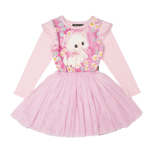 White Kitten Long Sleeve Circus Dress