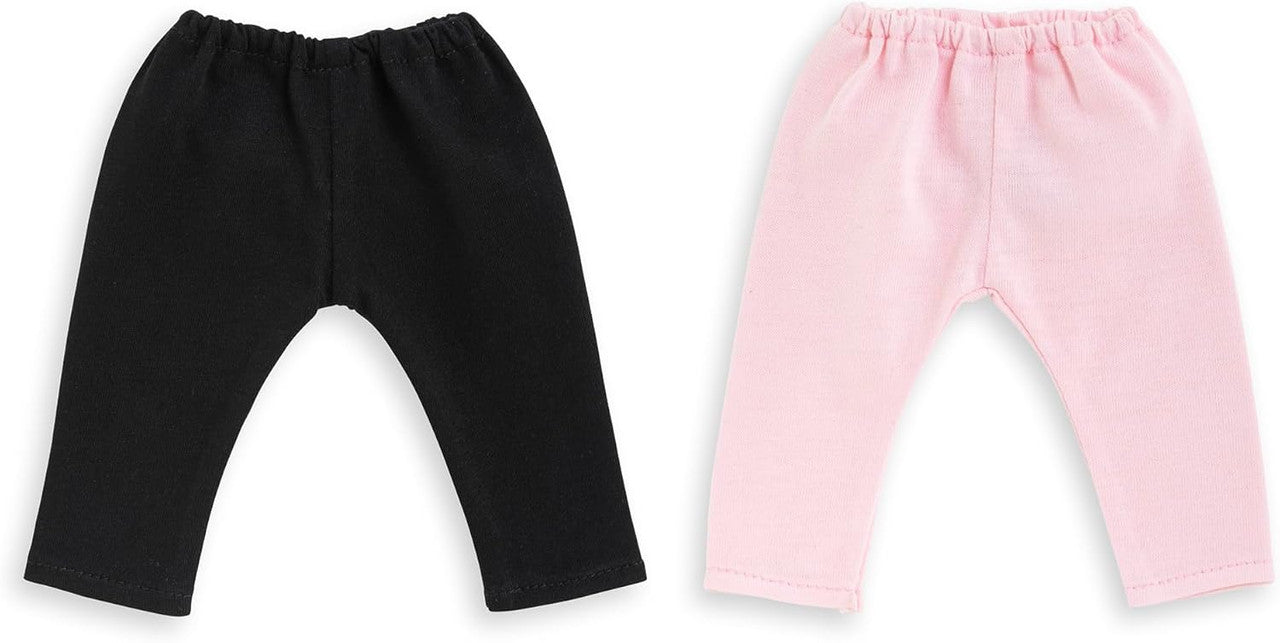 Set of black and pink leggings for 36cm Ma Corolle dolls