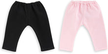 Set of black and pink leggings for 36cm Ma Corolle dolls