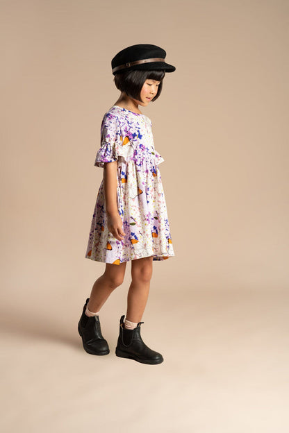 Rock Your Baby - Lilac Florals Dress (size 8-12)