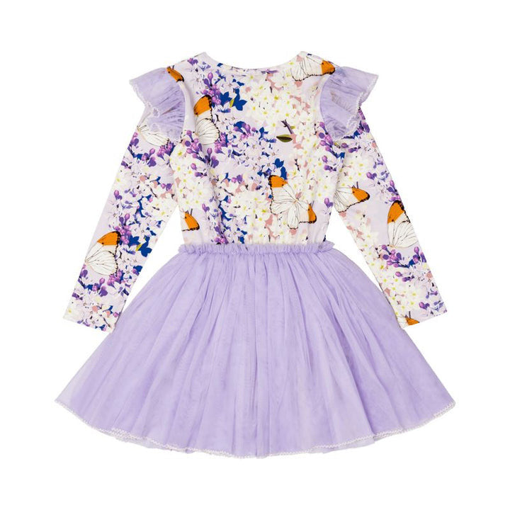 Rock Your Baby - Lilac Florals Long Sleeve Circus Dress