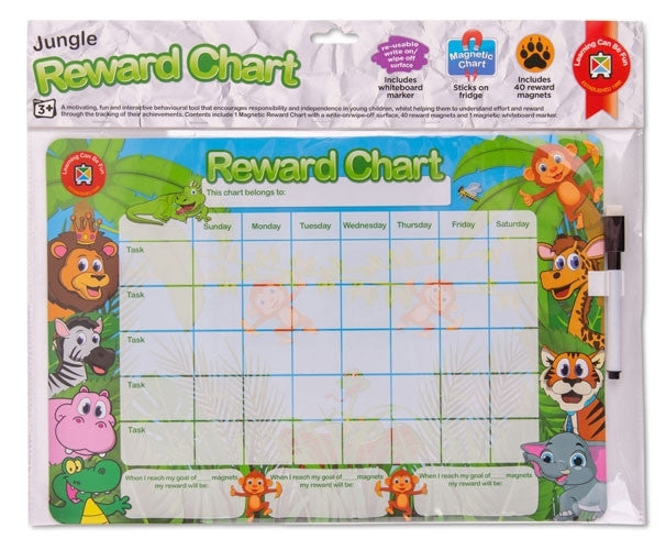 Learning Can Be Fun - Jungle Magnetic Reward Chart